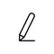 Thin line pencil icon
