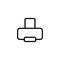 Thin line printer icon