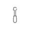 Thin line screwdriver icon