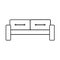 Thin line sofa icon