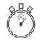 Thin line stopwatch icon