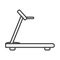 Thin line treadmill icon