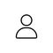 Thin line user icon