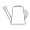 Thin line watering can icon