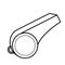 Thin line whistle icon