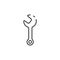 Thin line wrench icon