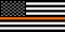 thin orange line flag