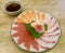 Thin sliced Sashimi. Japanese delicacy.