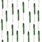 Thin tall spruce watercolor seamless pattern