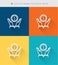 Thin thin line icons set of affiliate marketing and social media, modern simple style