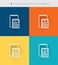 Thin thin line icons set of calculation accounting finance, modern simple style