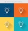 Thin thin line icons set of creative idea & brainstorming , modern simple style