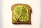 thin toast with avocado liberally sprinkled with useful microgreens
