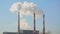 Thin tube power plants emit smoke