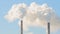 Thin tube power plants emit smoke