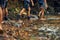 The only thing better than exploring is exploring with friends. Cropped shot of a group of unidentifiable hikers