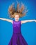 Things you need know about ballroom dance hairstyle. Ballroom latin dance hairstyles. Kid girl with long hair wear dress
