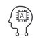 Think AI Automation line icon