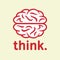 Think. Brain icon