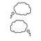 Think bubble vector icon. Trendy think bubble illustration symbol. Creative thought balloon sign.