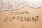 Think different concept