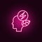 Think, ecology, energy neon icon. Elements of Creative thinking set. Simple icon for websites, web design, mobile app, info