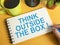 Think Outside The Box, Motivational Words Quotes Concept