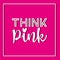 Think Pink - Breast cancer awareness concept illustration.