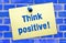 Think positive sign