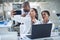 Think science is all stiff and starchy labwork Think again. a group of young scientists taking a selfie while conducting