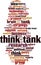 Think tank word cloud