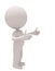 Thinking speaking convice persuade man 3d character with finger up like, - 3d rendering