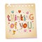 Thinking of you - notepad paper love message