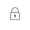 Thinline lock icon