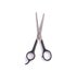 Thinning scissors isolated. Steel professional hairdresser equipment on white background