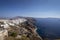 Thira city on Santorini island on a clear sunny day