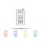 third generation mobile phones multi color style icon. Simple thin line, outline vector of generation icons for ui and ux, website