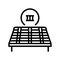 third stage of roof replacement line icon vector illustration