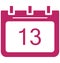 Thirteen, thirteenth Special Event day Vector icon that can be easily modified or edit.