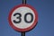 Thirty Speed Sign