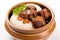 Thit Kho - a braised pork Vietnamese dish served with rice, flavored with fish sauce, AI generative