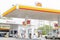 Thje Shell gas station in Thailand and some vehicle to refuel gas in Huahin, Thailand April 25, 2019