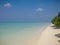 Thoddoo Alif Alif Atoll, Maldives - February 12, 2017: The beautiful sandy beach