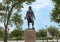 Thomas Fitzsimon bronze statue 1946, Sister Cities Park, Benjamin Franklin Parkway, Philadelphia, Pennsylvania