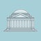 Thomas Jefferson memorial. Vector illustration decorative design