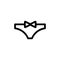 Thong icon vector. Isolated contour symbol illustration