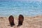 Thongs on the beach