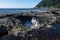 Thors Well, a natural rock feature in Cape Perpetua on the Oregon Coast