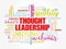 Thought Leadership word cloud, business concept background