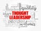 Thought Leadership word cloud, business concept background